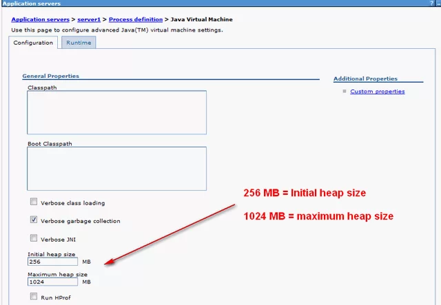Picture 7: Increase WAS maximum heap size