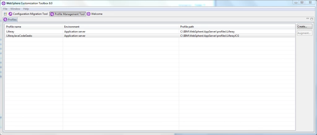Picture 1: Created profile LiferayJavaCodeGeeks