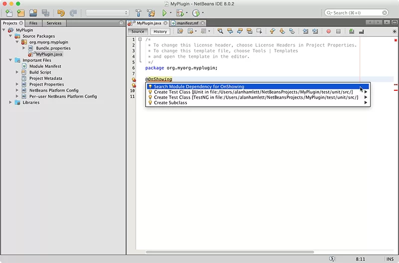 search-module-dependency