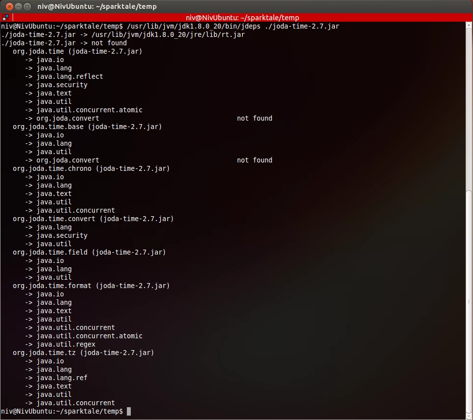 jdeps result from joda-time