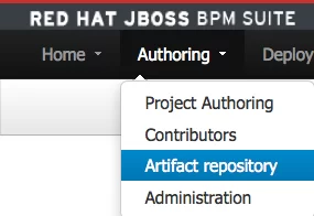 Authoring --> Artifact repository.