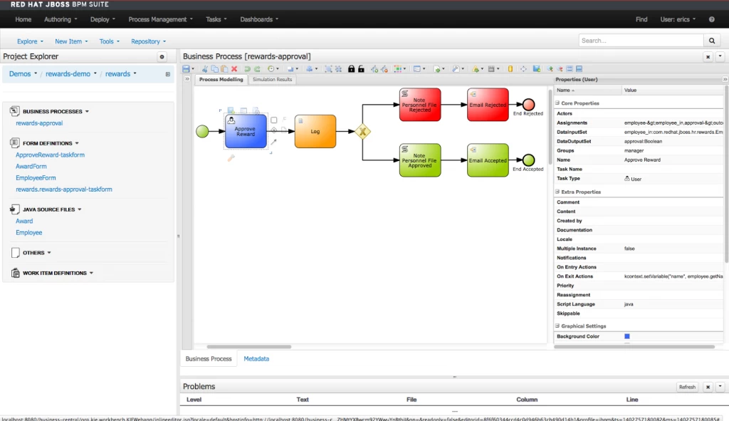 Building your JBoss BPM Suite  HR employee rewards process project.