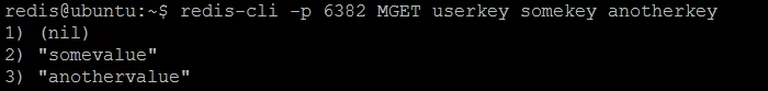 Picture 6. Redis #3 has two one keys somekey and anotherkey stored.