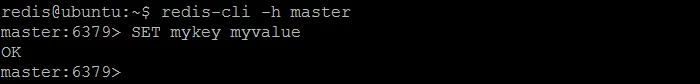 Figure 5. Set key mykey on the master node