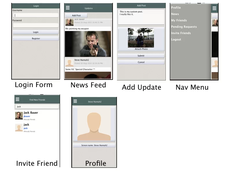 social-app-screenshots