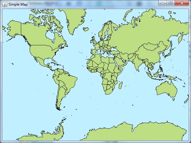 A Basic OpenMap Swing application