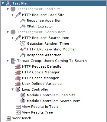 A more advanced JMeter test plan