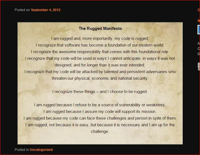 rugged manifesto