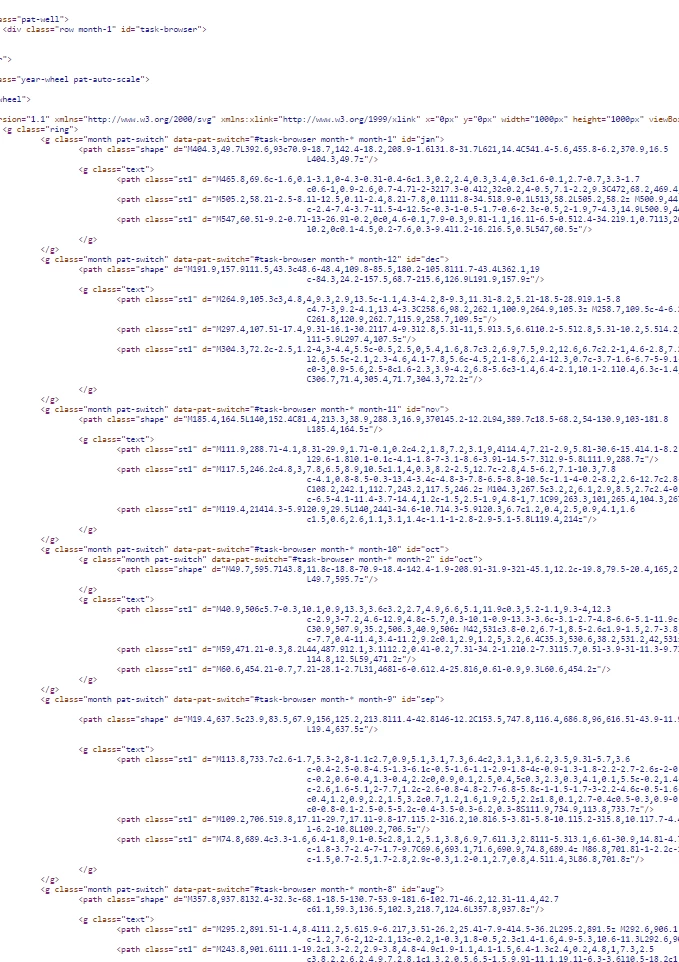 Small snippet of a 1000+ lines of HTML: Hello SVG