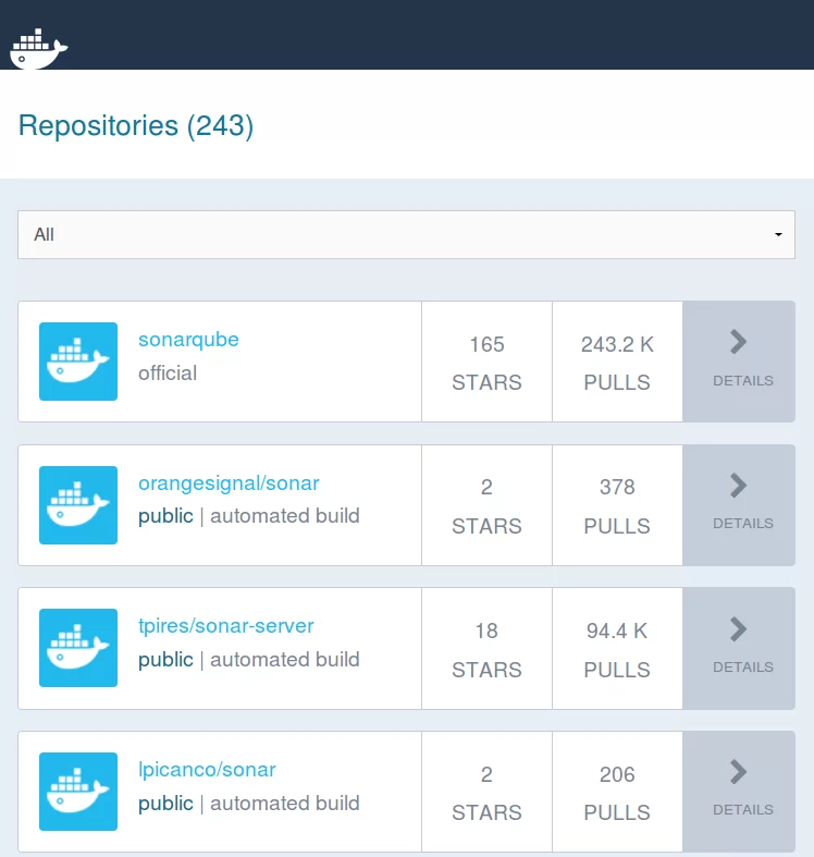 dockerhub-search-for-sonar