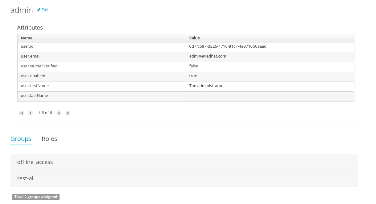 Using the Keycloak sec. management provider