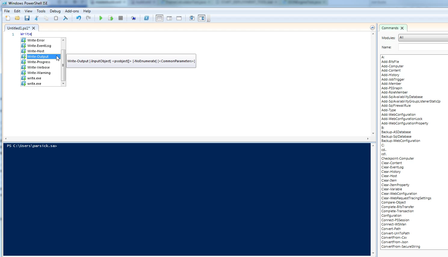 powershell-ise