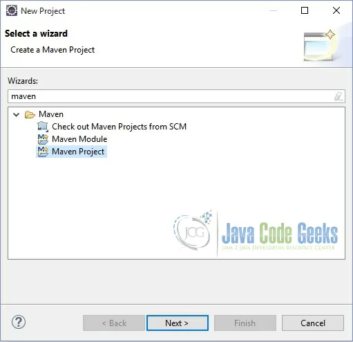 Create a new maven project