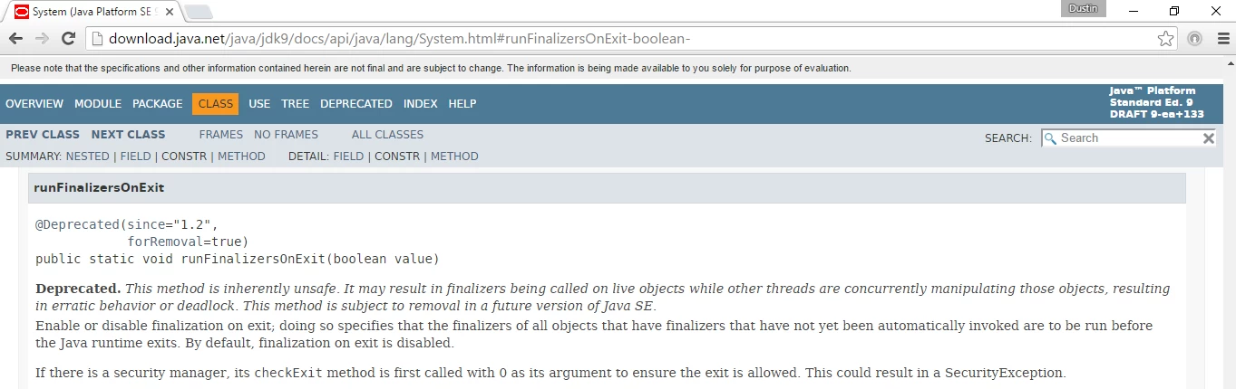 JDK9DeprecatedWithRemovalTrueSystemRunFinalizersOnExit