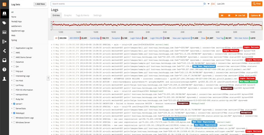 logentries-dashboard