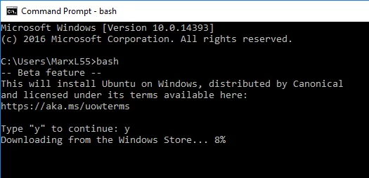 20161121-downloadingcanonicalubuntuonwindows