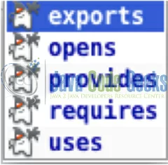 Fig. 6 - Module Info commands