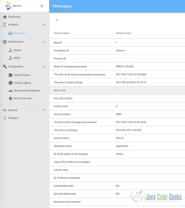 OpenHub's admin console GUI