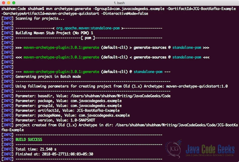 Spring Apache Kafka - Creating Kafka project