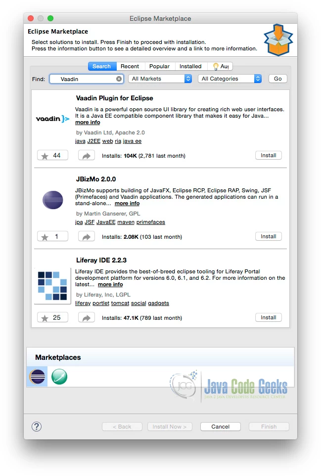 Vaadin Eclipse Plugin