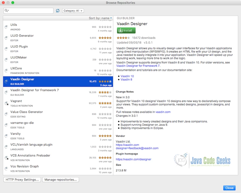 Vaadin IntelliJ Plugin