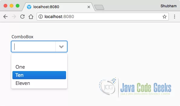 Vaadin lists component