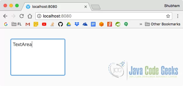 Vaadin TextArea component