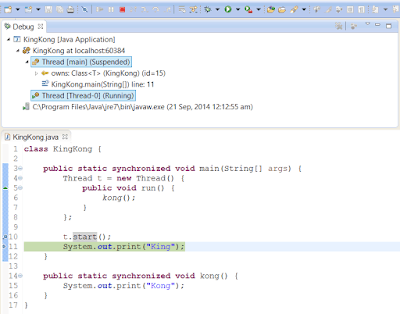 Difference between Start and Run method in Java