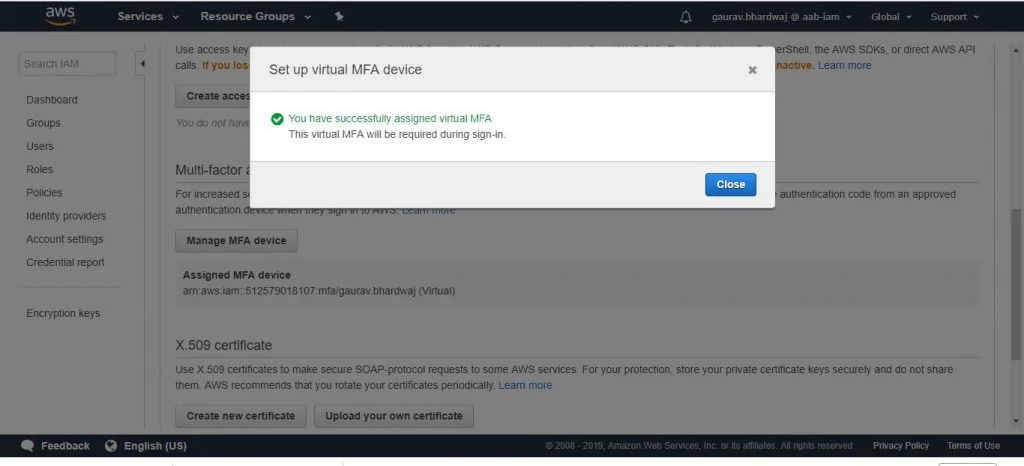 Multifactor Authentication