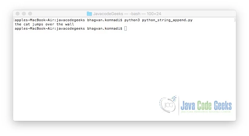 Python String Append - join method