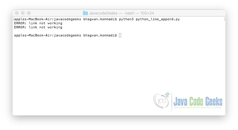 Python String Append - line appending