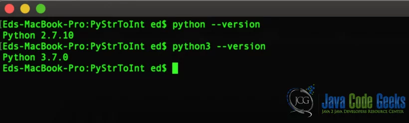 Python String to Int - Check the versions