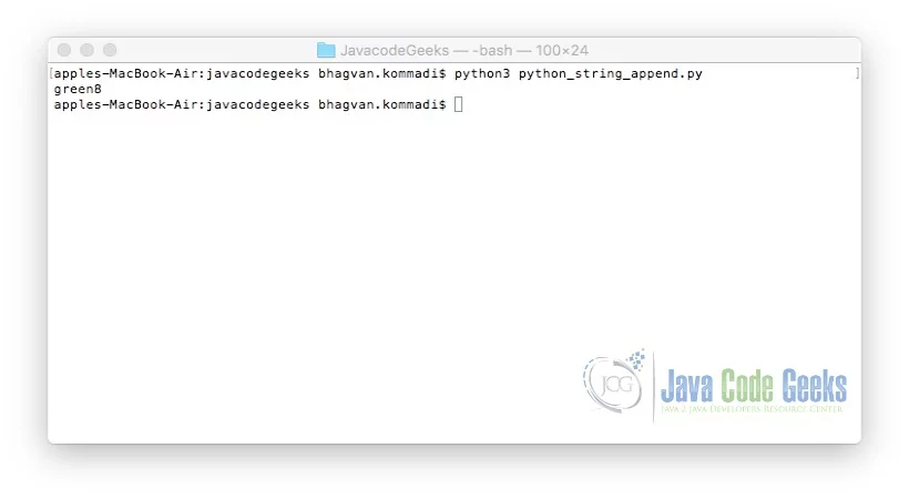 Python String Append - int to string