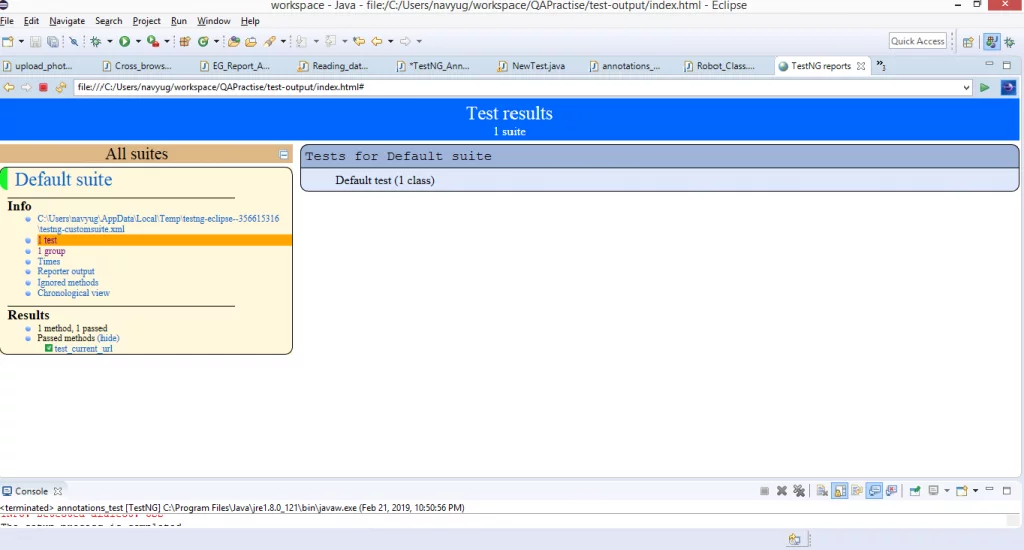 TestNG Annotations