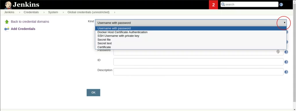 Jenkins credentials