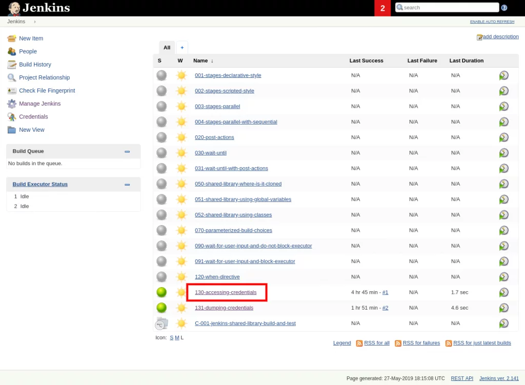 Jenkins credentials
