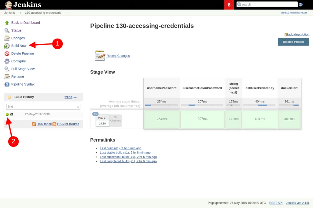 Jenkins credentials