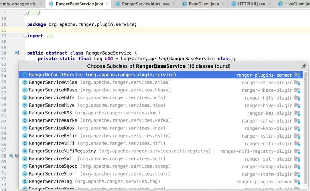 Apache Ranger plugin
