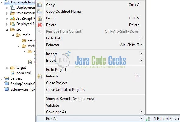 JavaScript Generators - Deploy Application on Tomcat