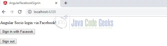 Angular Facebook Login - Welcome Page