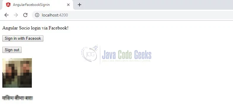 Angular Facebook Login - User’s Profile
