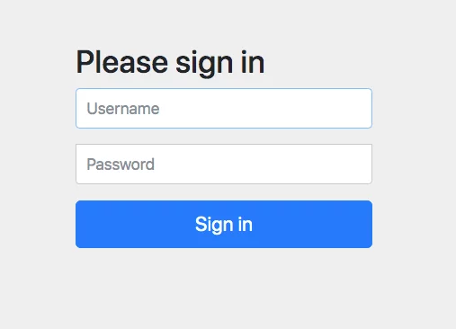 Spring Boot Login Options