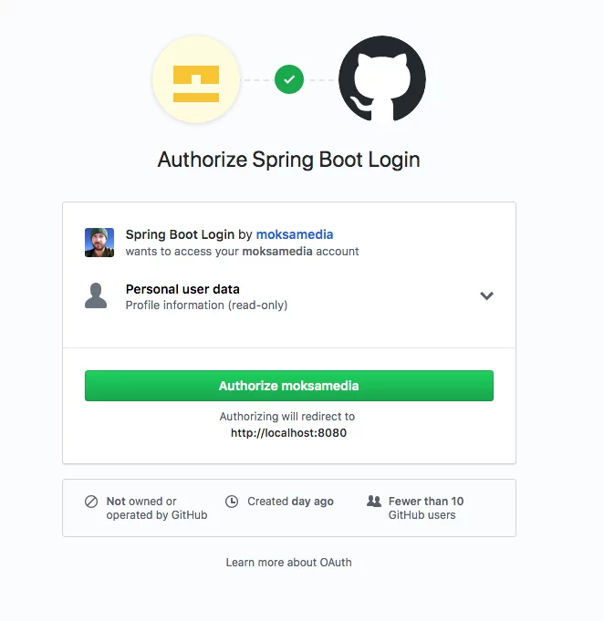 Spring Boot Login Options