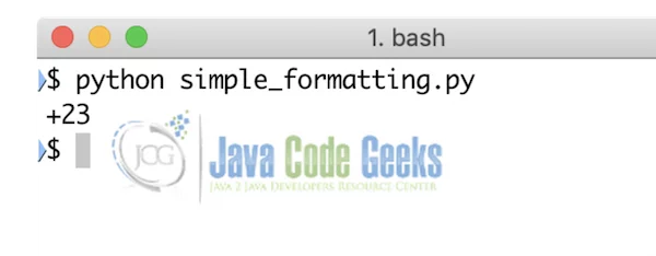 Python Formatting Strings - Formatting symbol