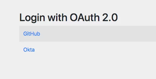 Spring Boot Login Options