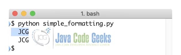 Python Formatting Strings - Right align String