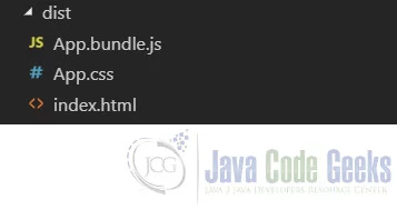 ReactJS Webpack - Dist Folder