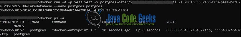 ORM in Node.js - server on docker