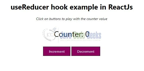 Fig. 4: Application home page